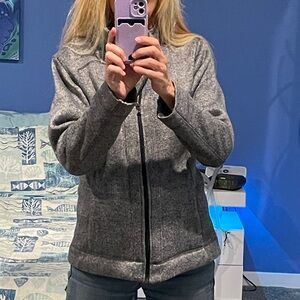 Marc New York Gray/navy fleece- lined jacket